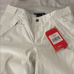 Northface white brand new 14/16 ski pants